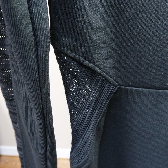 Express Body Con Black Dress with Mesh Detailing - Picture 7 of 8